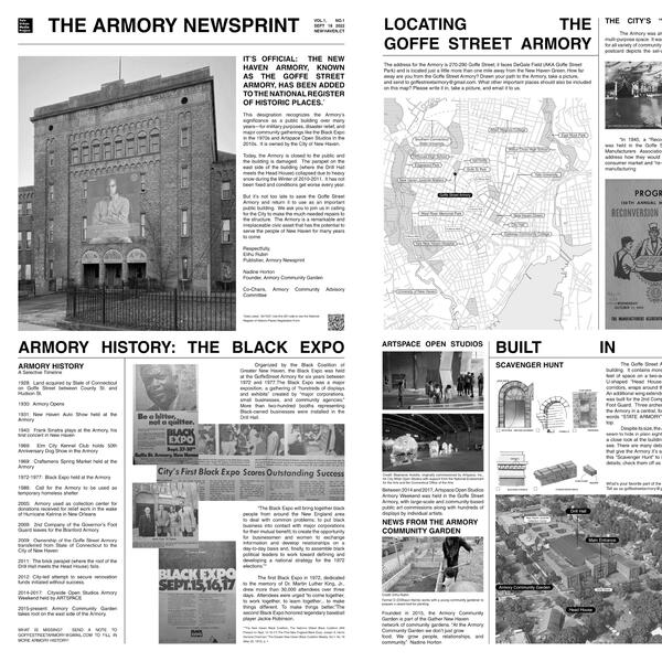The Armory Newsprint